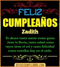 GIF Frases de Cumpleaños Zadith